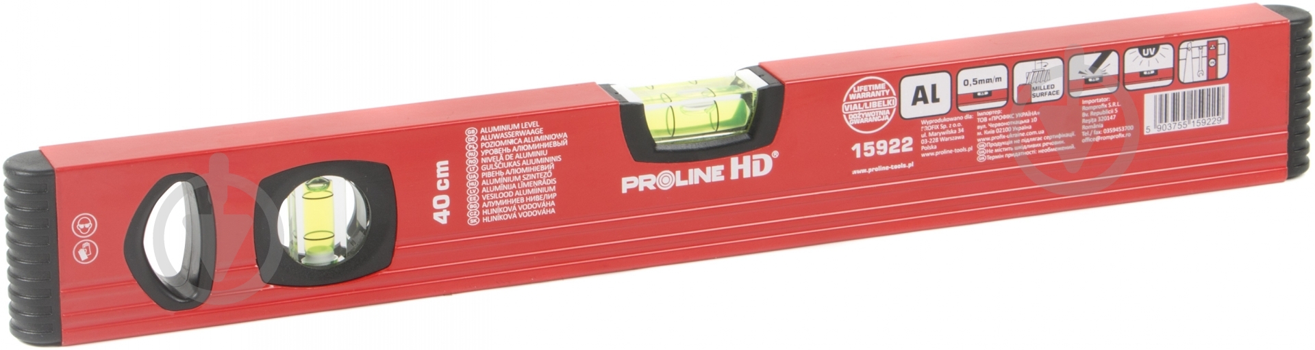 Уровень 40 см Proline HD 15922 - фото 1