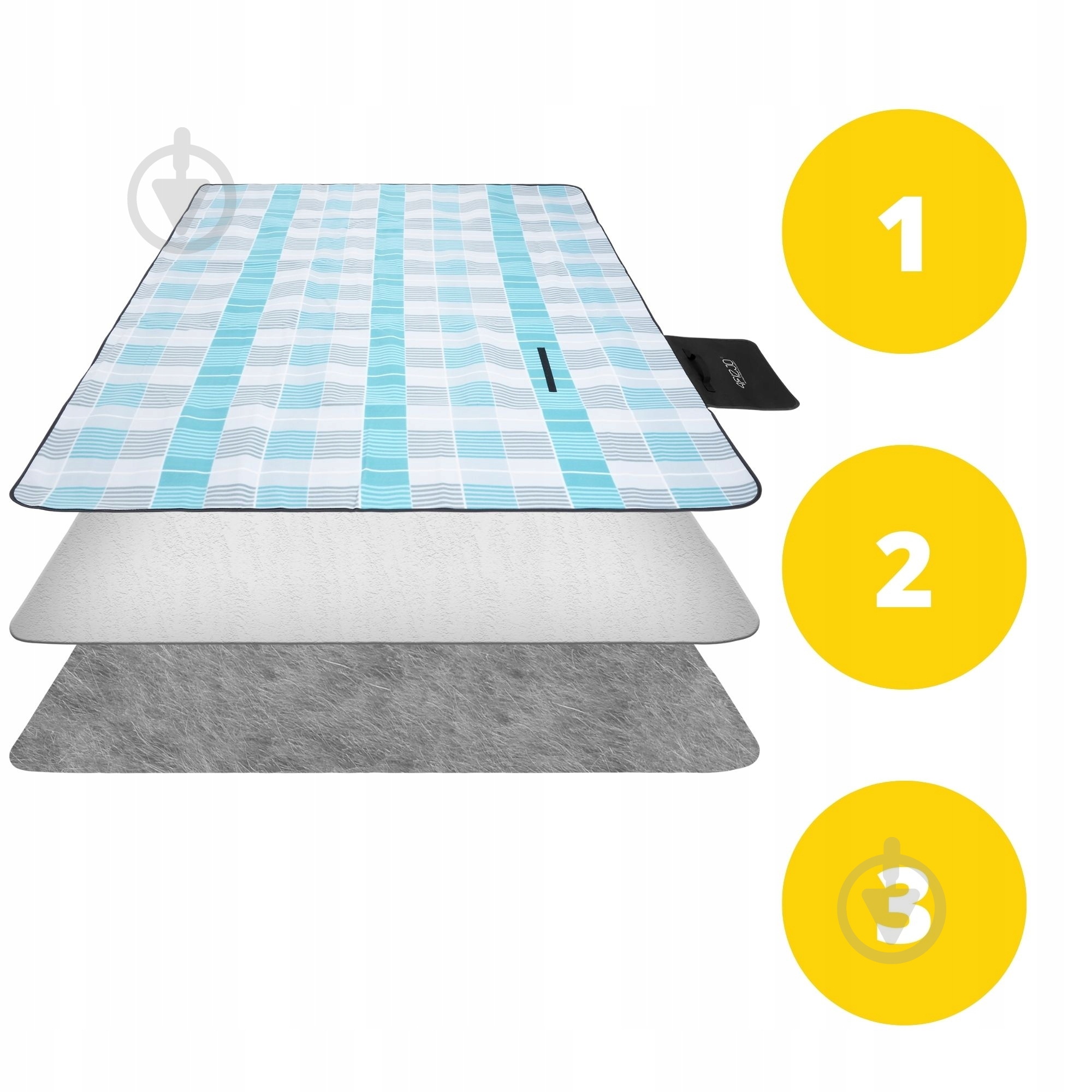 Коврик для пикника 4fizjo (P-5907739317209) 4FJ0394 200x200 см голубой с серым - фото 12 Коврик для пикника 4fizjo (P-5907739317209) 4FJ0394 200x200 см голубой с серым - фото 12