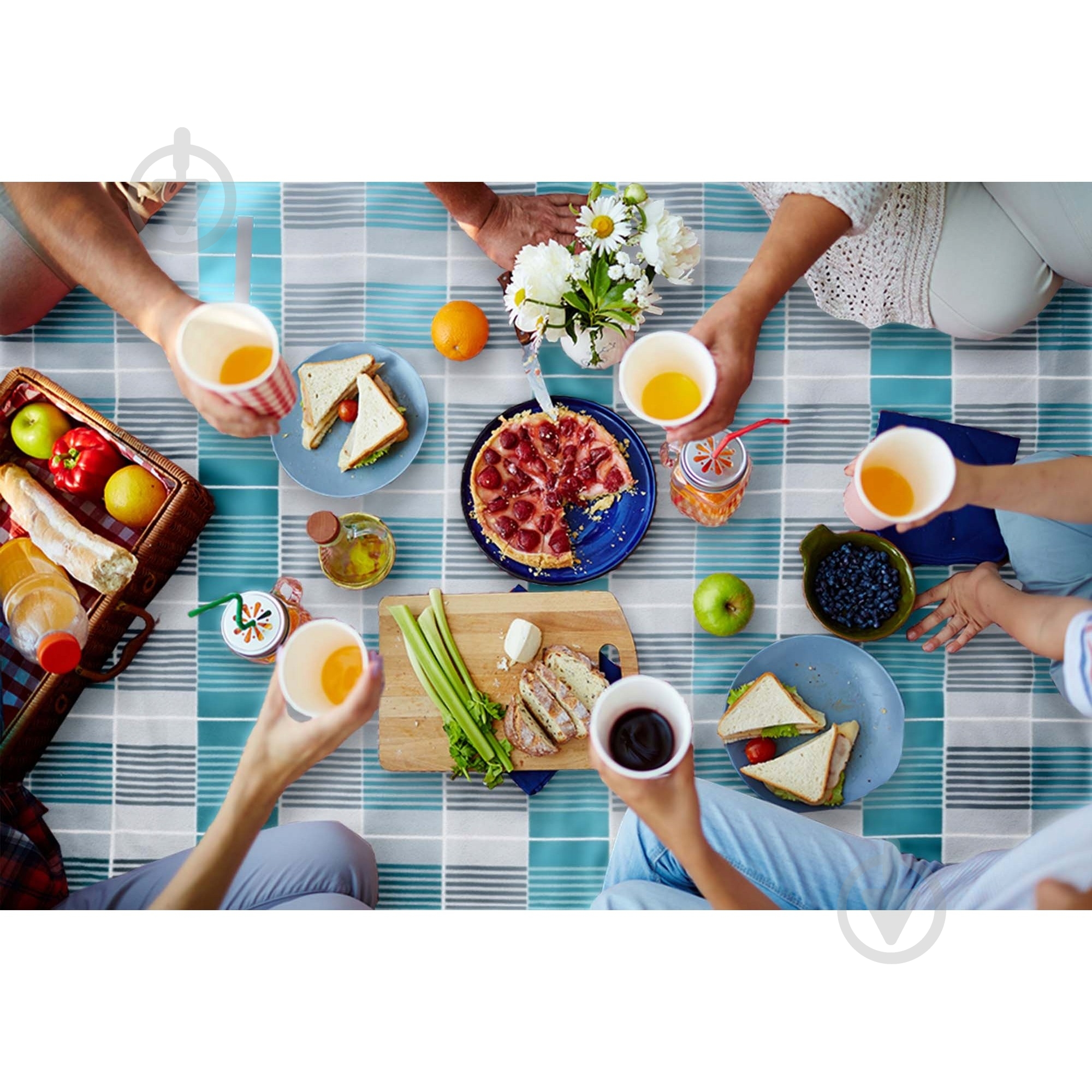 Коврик для пикника 4fizjo (P-5907739317209) 4FJ0394 200x200 см голубой с серым - фото 11 Коврик для пикника 4fizjo (P-5907739317209) 4FJ0394 200x200 см голубой с серым - фото 11