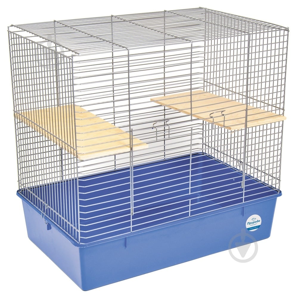 Клетка Природа для грызунов Шиншилла хром/синяя - фото 1 Клетка Природа для грызунов Шиншилла хром/синяя - фото 1