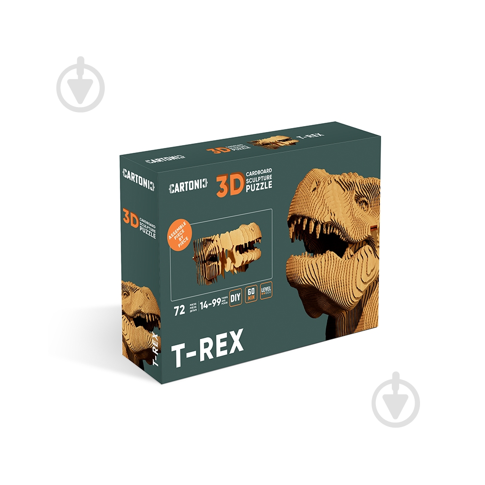 ᐉ 3D-конструктор Cartonic T-REX CARTREX • Купить в Киеве