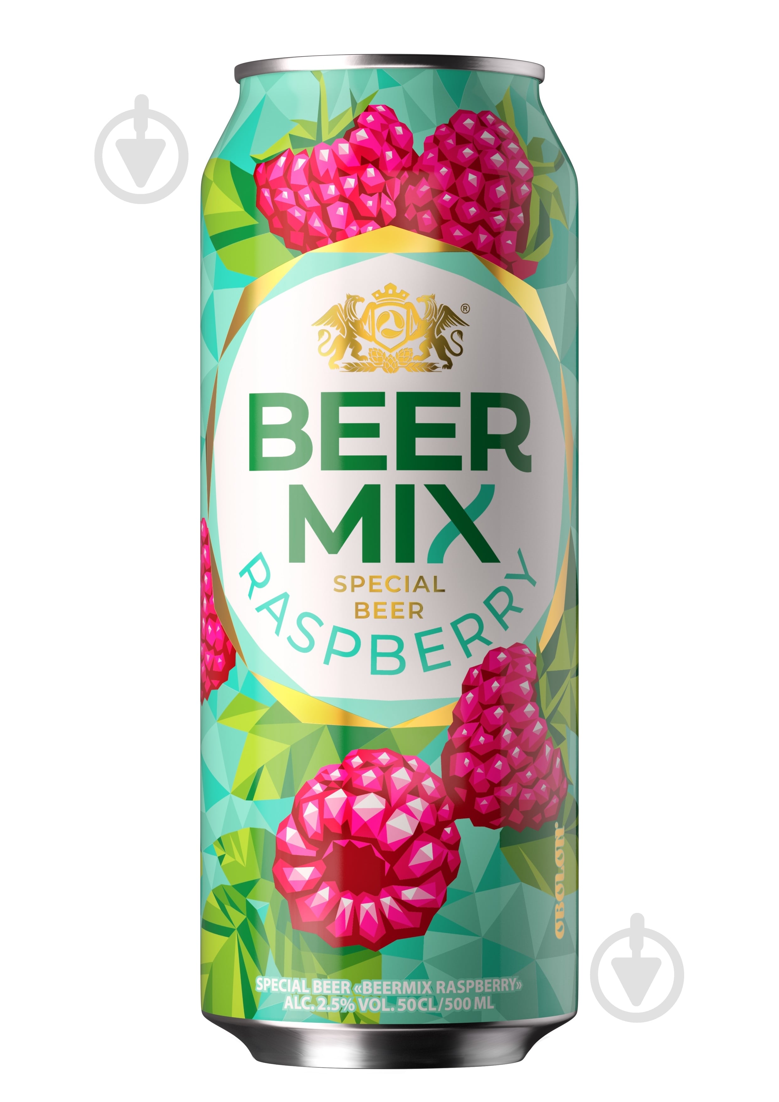Пиво Оболонь Beermix Малина світле фільтроване 2,5% 0,5 л - фото 1 Пиво Оболонь Beermix Малина світле фільтроване 2,5% 0,5 л - фото 1