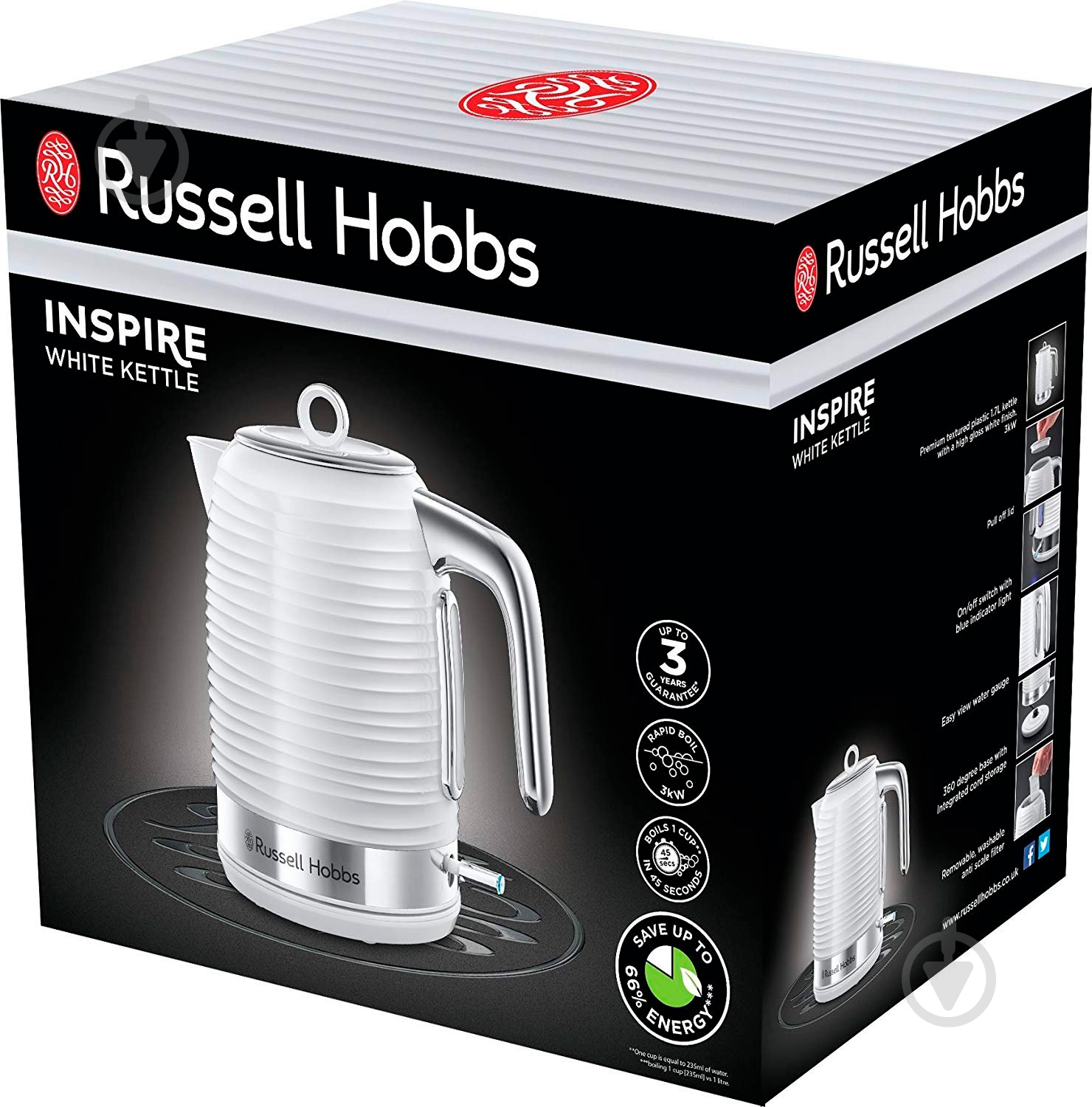 Термочайник Russell Hobbs 24360-70 Inspire - фото 5 Термочайник Russell Hobbs 24360-70 Inspire - фото 5