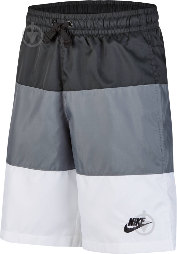 Шорты Nike B NSW SHORT WOVEN BLOCK CW1021-010 р. L черный - фото 1