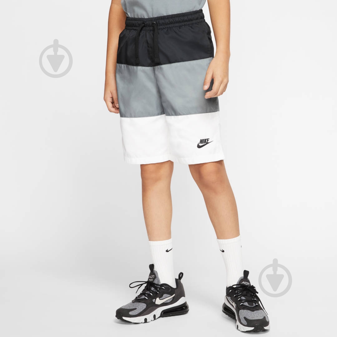 Шорты Nike B NSW SHORT WOVEN BLOCK CW1021-010 р. L черный - фото 5