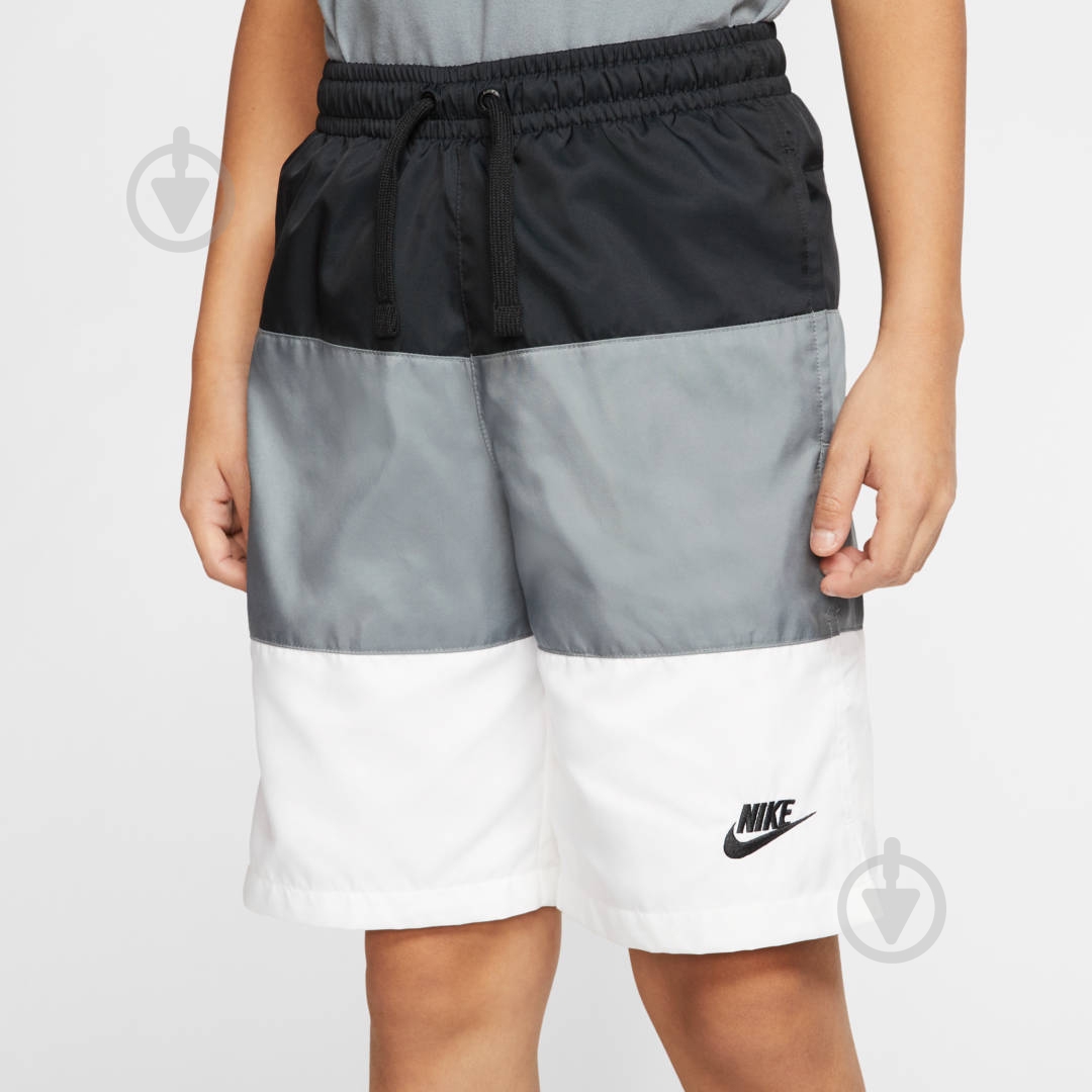 Шорты Nike B NSW SHORT WOVEN BLOCK CW1021-010 р. L черный - фото 6