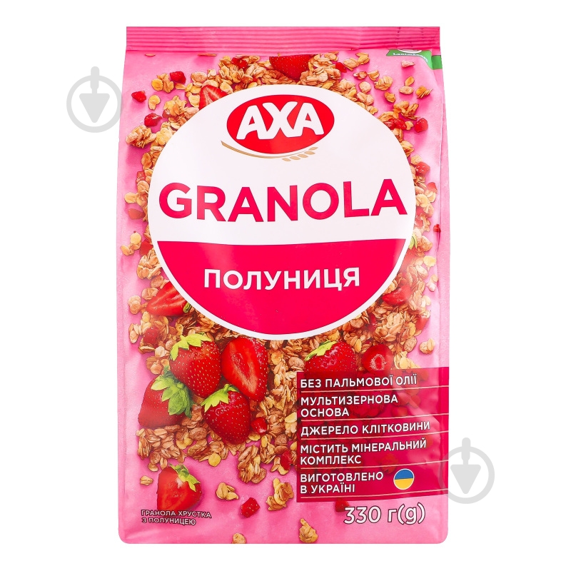 Гранола AXA хрустящая с клубникой 330 г - фото 1