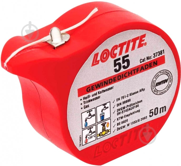 Нить полиамидная для герметезации Loctite 55 (50 м) - фото 1