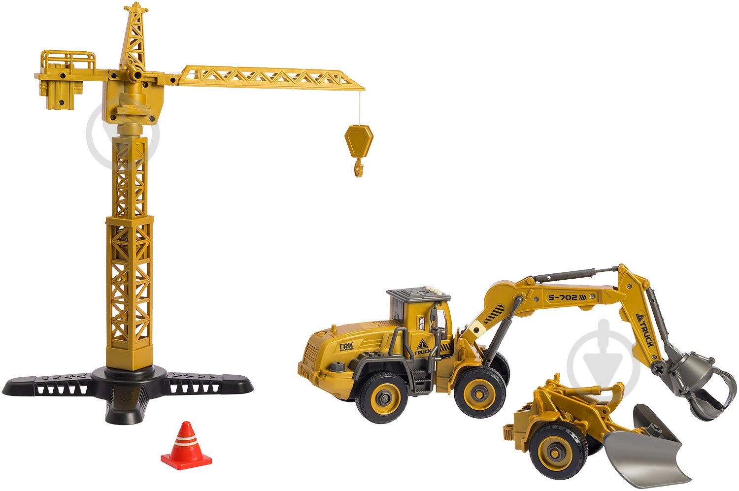 Автоконструктор OTAMANKO Трактор с грейдером/погрузчик с грейфером для металла 2 в 1 1:24 532.02.05 - фото 1 Автоконструктор OTAMANKO Трактор с грейдером/погрузчик с грейфером для металла 2 в 1 1:24 532.02.05 - фото 1