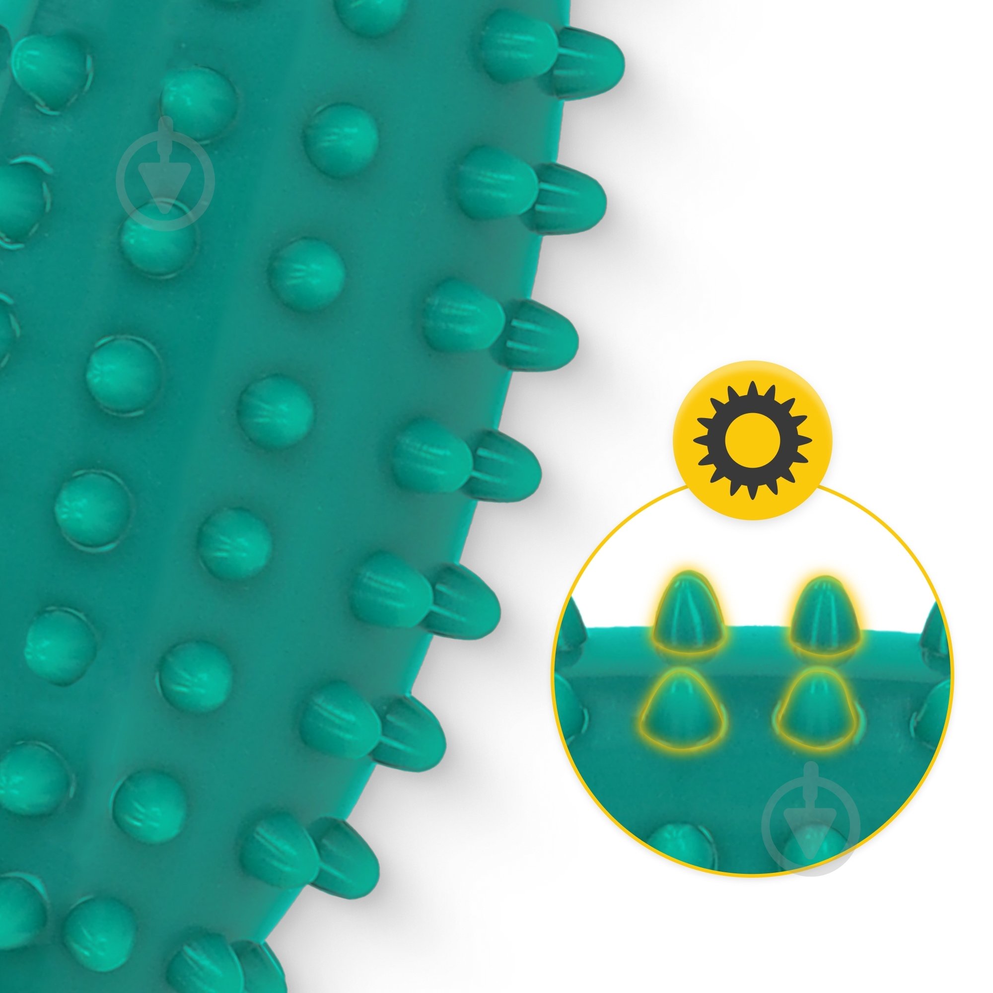 Массажный мяч 4fizjo огурец Spike Bean 11.5 x 5 см 4FJ0650 Green - фото 3