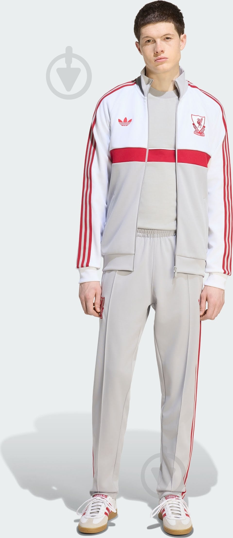 Брюки Adidas LFC OG2 TP KG2902 р. M серый - фото 3 Брюки Adidas LFC OG2 TP KG2902 р. M серый - фото 3