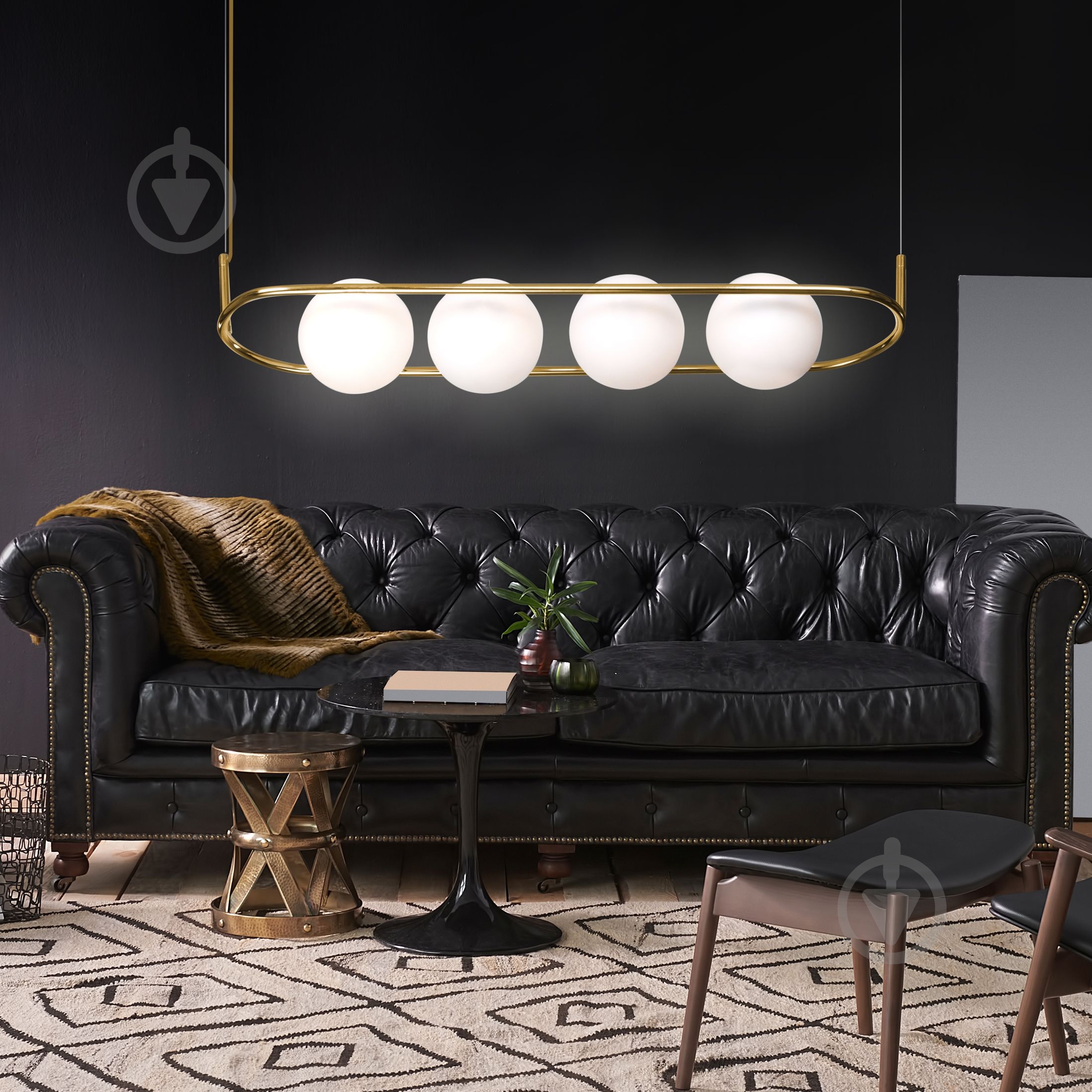 Підвіс Strotskis Ringo 50089/4 4x60 Вт E27 золото 50089/4 (золото) - фото 4