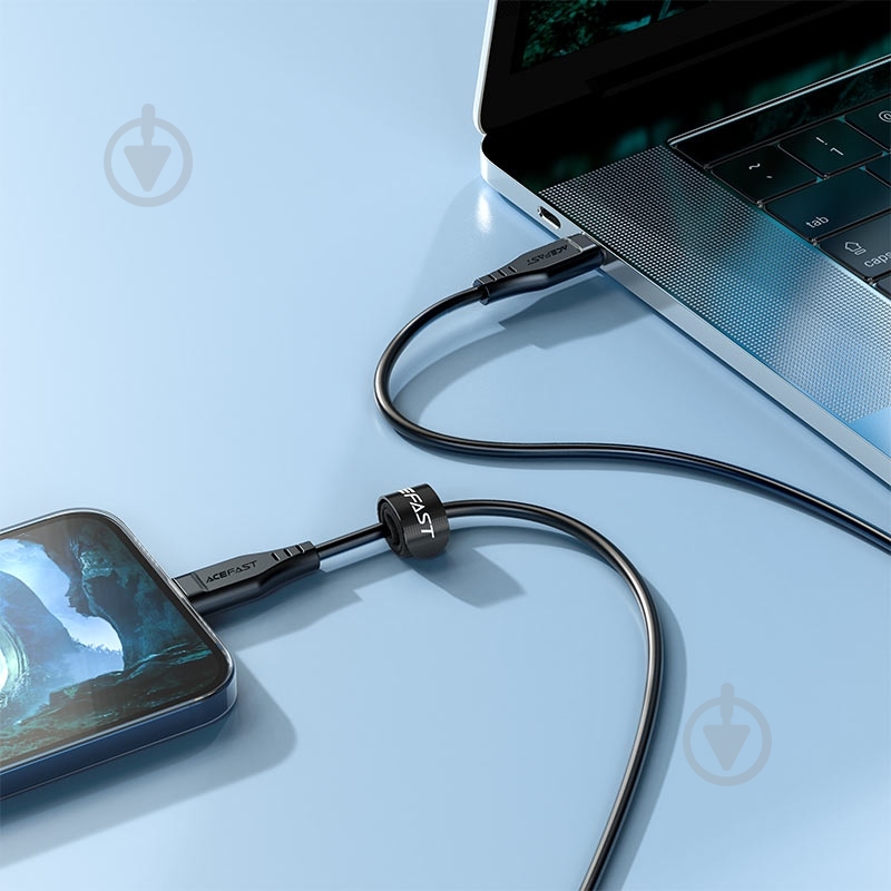 Кабель Acefast 1,2 м черный (6974316280804) - фото 4