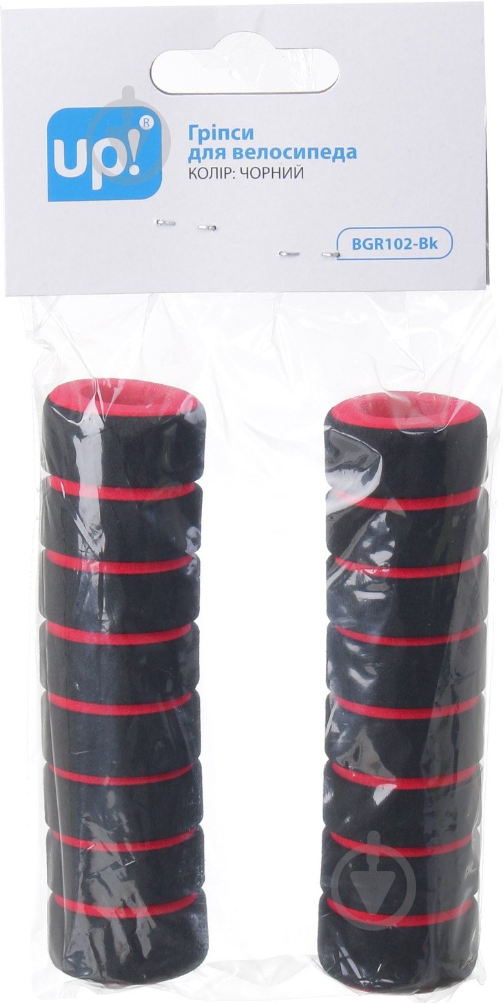 Грипсы велосипедные UP! (Underprice) BGR102-Bk черный - фото 3