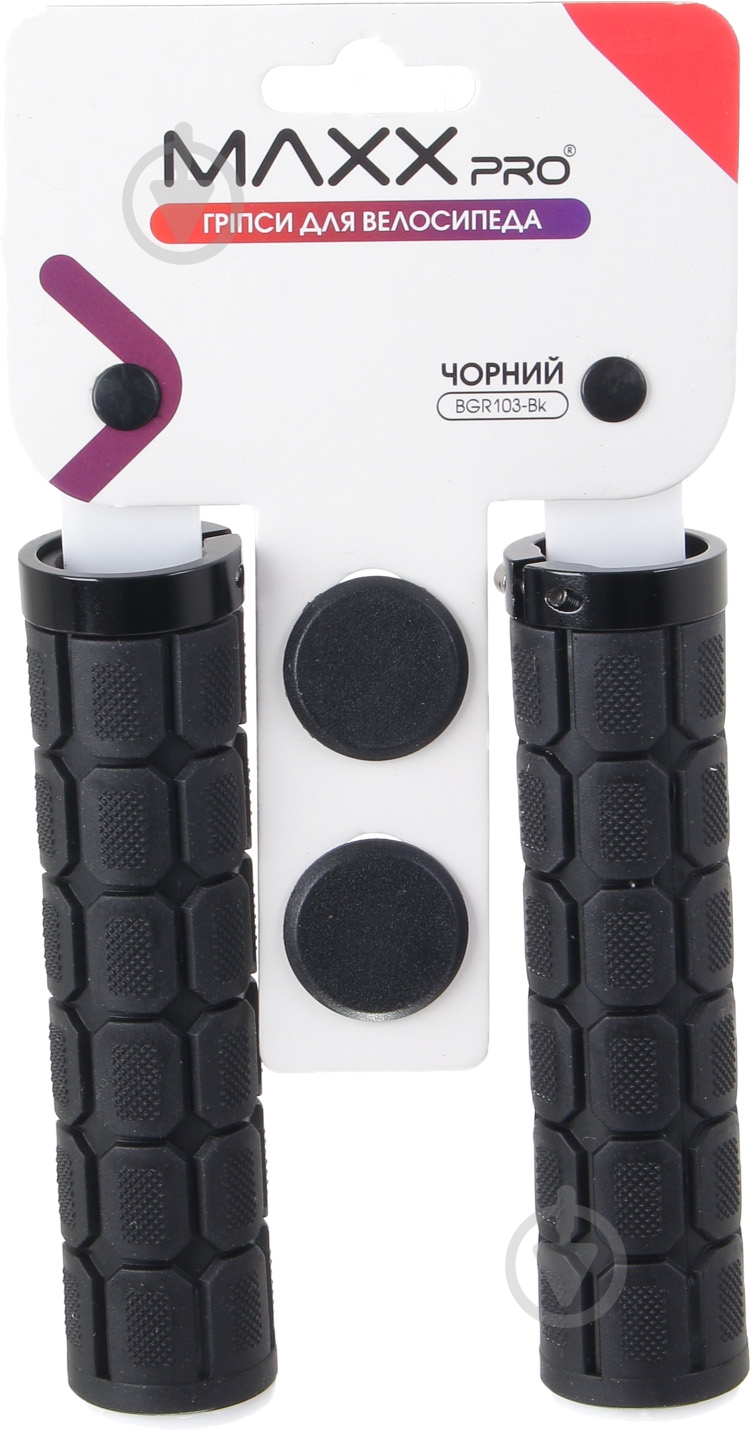 Грипси велосипедні MaxxPro BGR103-Bk чорний - фото 4