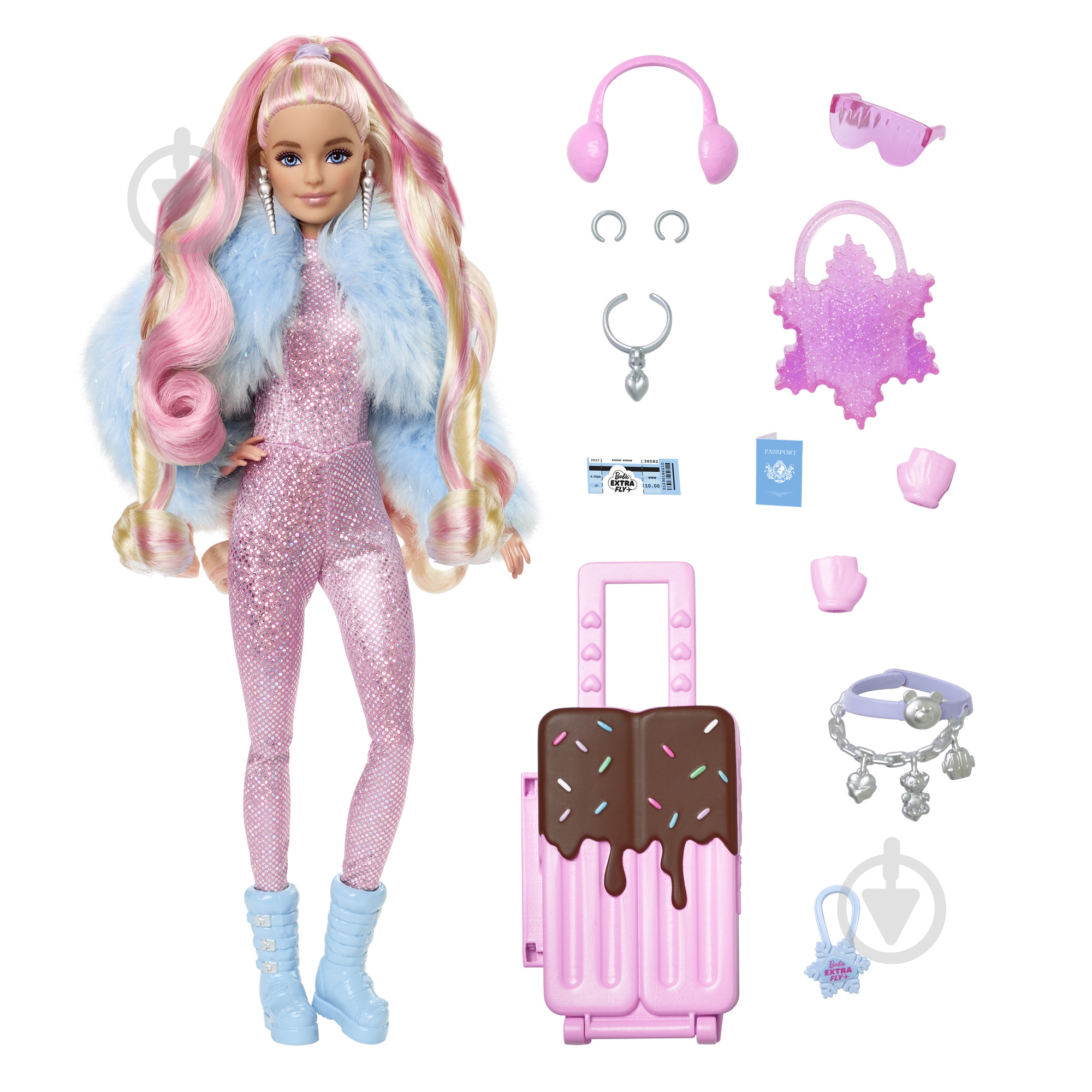 Кукла Barbie Extra Fly зимняя красавица HPB16 - фото 3