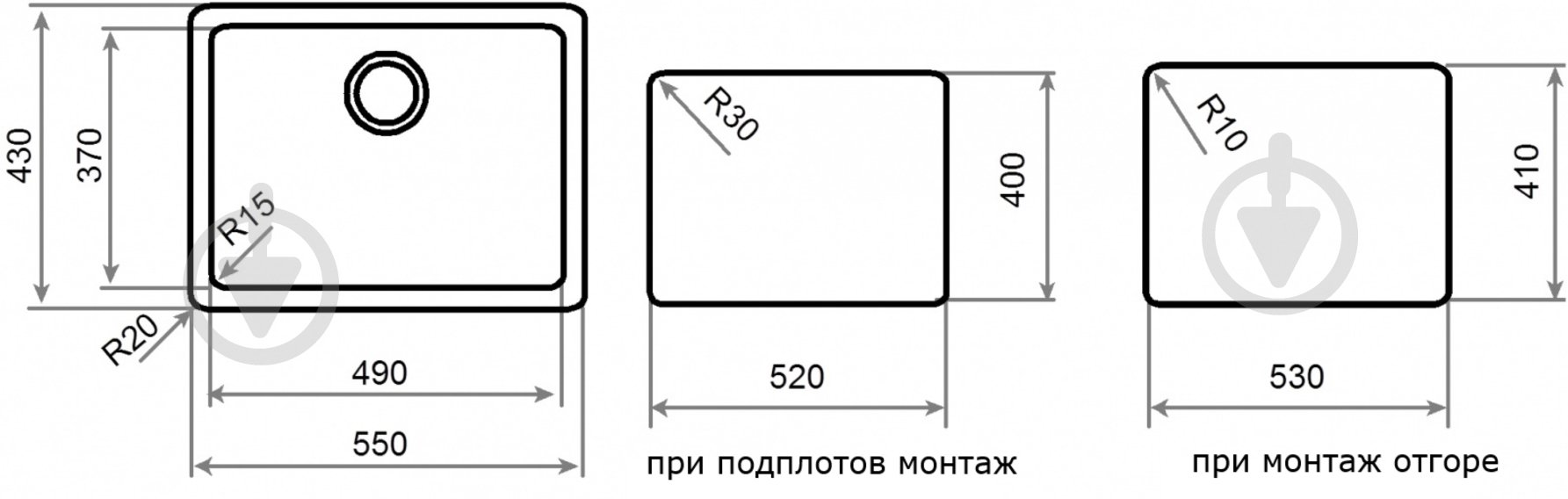 Мойка Teka Radea 490/370 TG - фото 2