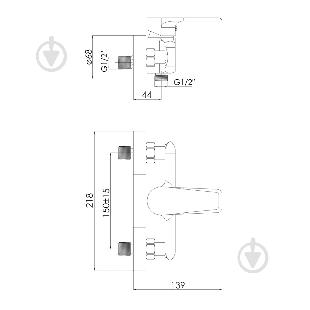 Змішувач для душу Imprese Aria f03307501AA - фото 2 Змішувач для душу Imprese Aria f03307501AA - фото 2