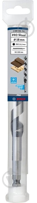 Свердло по дереву Bosch 18x100x160 мм 1 шт. 2608585704 - фото 2