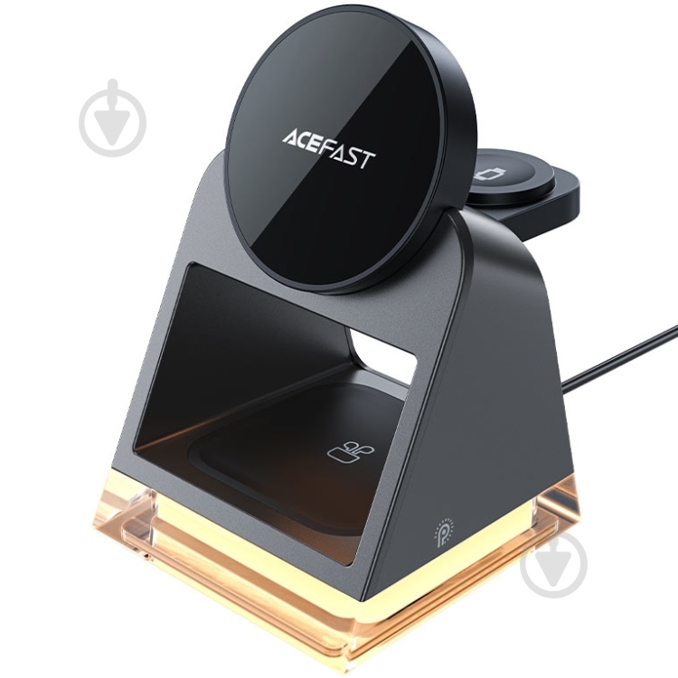 Зарядний пристрій Acefast Wireless QI 3in1 15W E17 Acefast - фото 1 Зарядний пристрій Acefast Wireless QI 3in1 15W E17 Acefast - фото 1