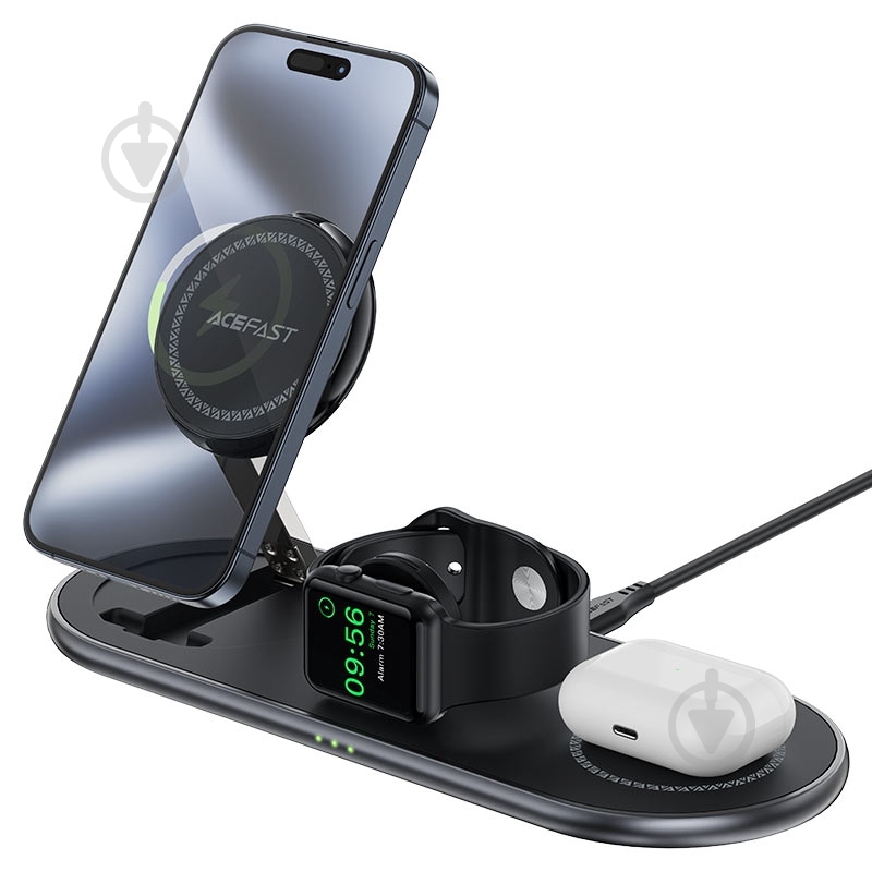 Зарядное устройство Acefast Wireless QI 3in1 15W E19 Qi2 - фото 4 Зарядное устройство Acefast Wireless QI 3in1 15W E19 Qi2 - фото 4