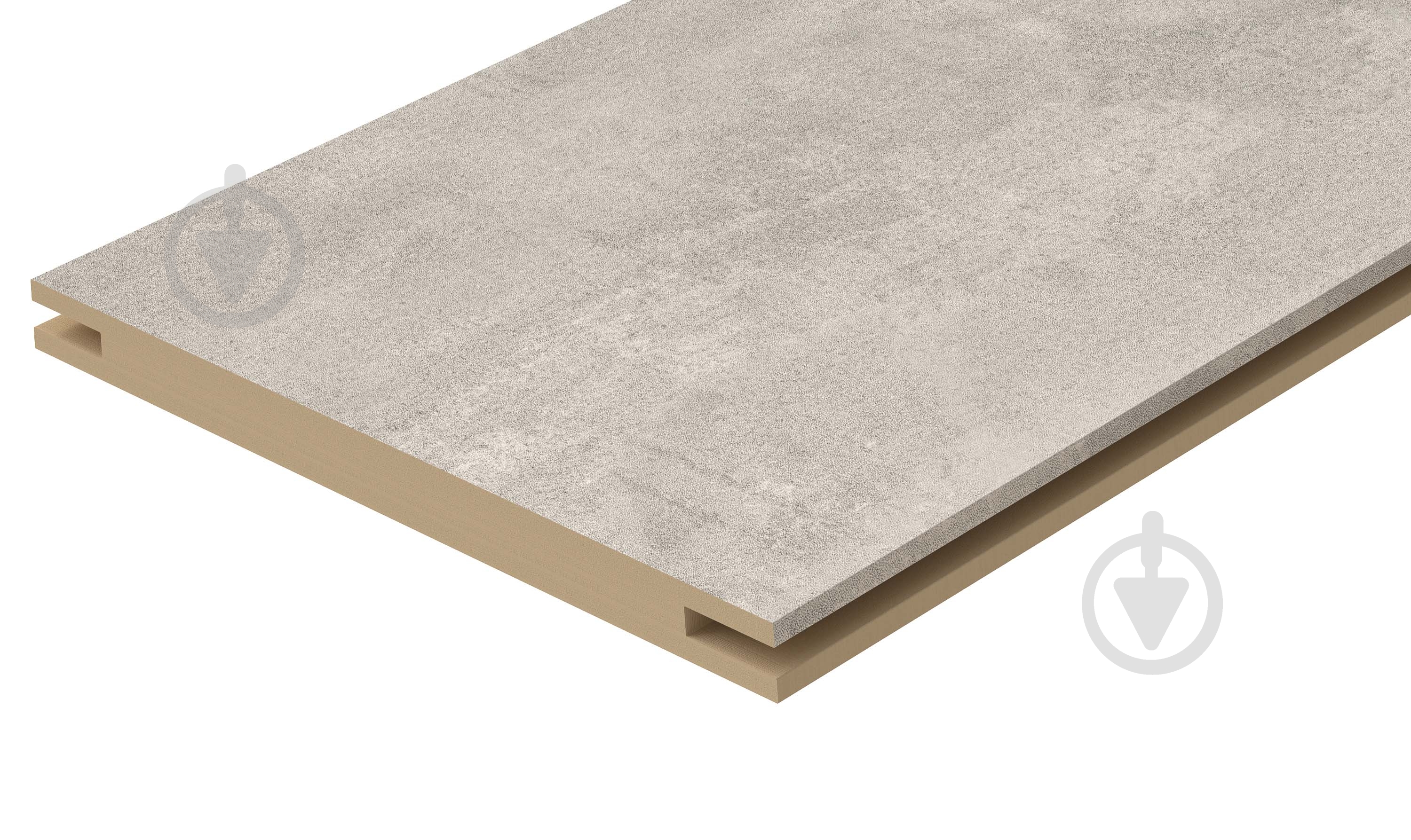 Доборная планка Термінус 150х10х2050 мм бетон серый - фото 1