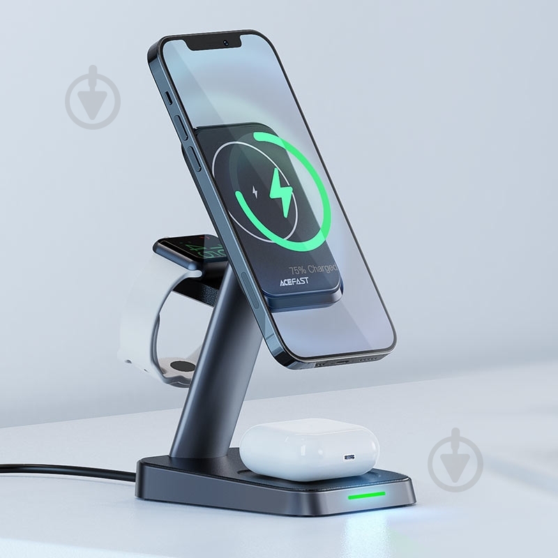 Зарядное устройство Acefast Wireless QI 3in1 18W E3 - фото 6