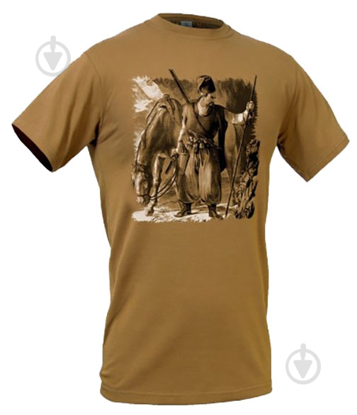 Футболка P1G с рисунком "Казак", Coyote Brown, 3XL р. XL-3XL [1174] Coyote Brown - фото 1