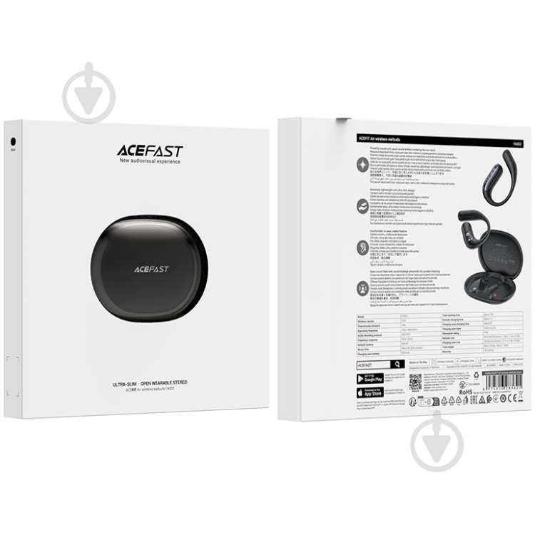 Bluetooth-гарнітура Acefast FA002 black (6974316283621) - фото 3