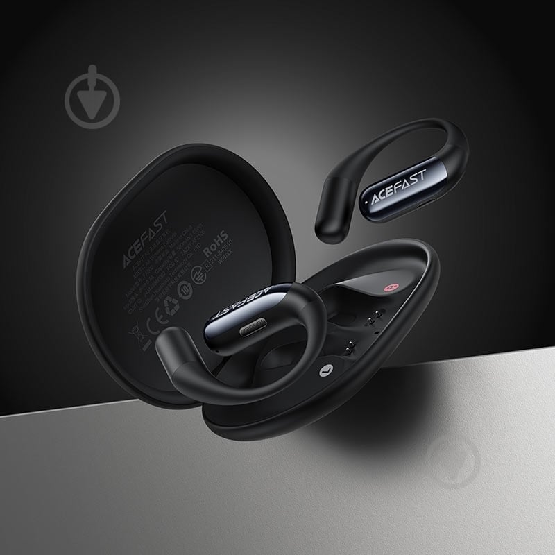 Bluetooth-гарнітура Acefast FA002 black (6974316283621) - фото 4