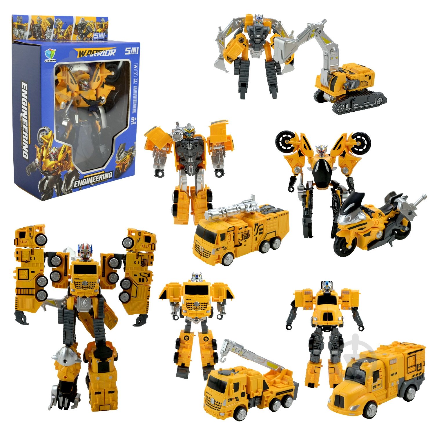 Робот-трансформер Shantou Инженер-строитель 5 в 1 788-93Y - фото 1