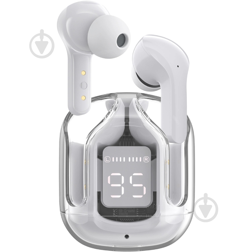 Bluetooth-гарнитура Acefast T6 white (6974316281580) - фото 2 Bluetooth-гарнитура Acefast T6 white (6974316281580) - фото 2
