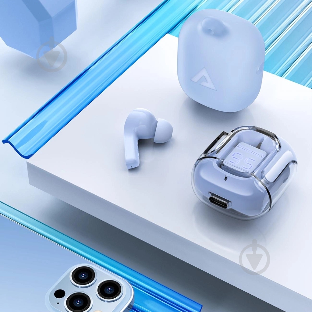 Bluetooth-гарнитура Acefast T6 blue (6974316281559) - фото 6