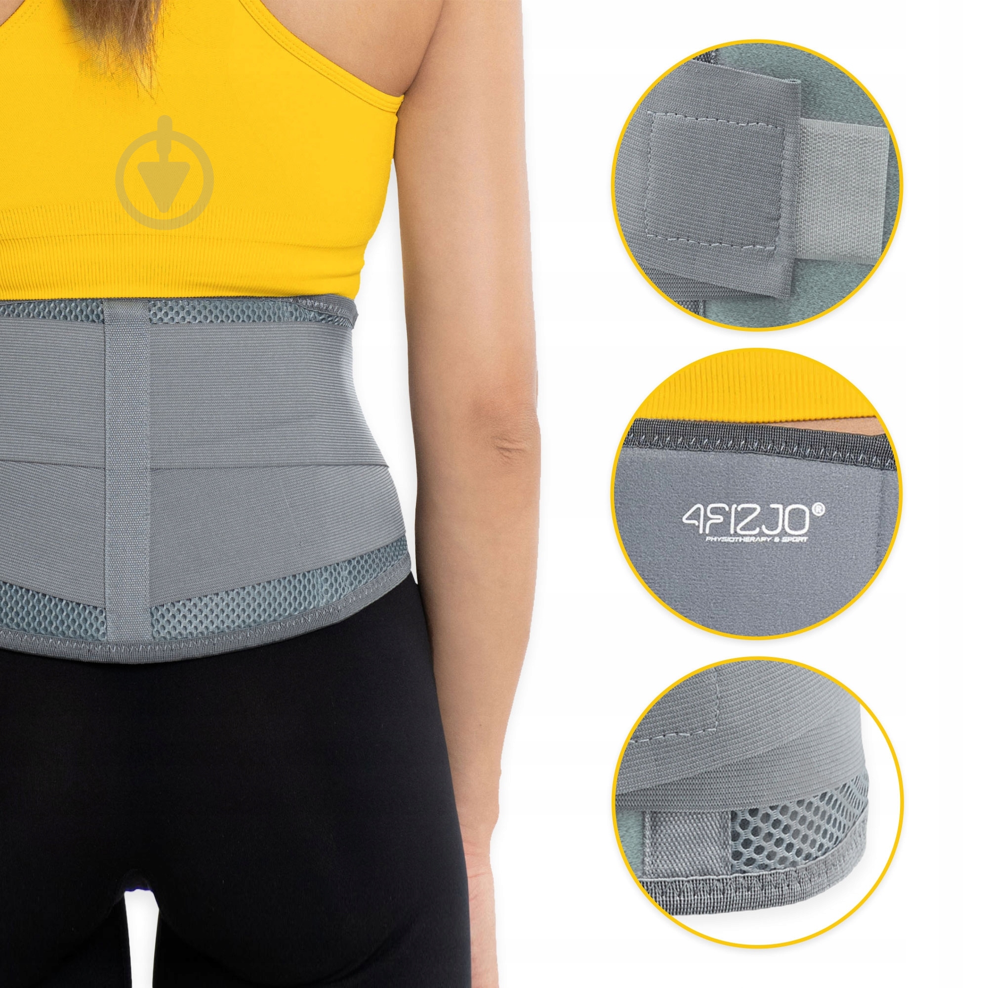 Бандаж пояснично-крестцовый P-5907739317742 4fizjo 4FJ0504 р. L серый - фото 9 Бандаж пояснично-крестцовый P-5907739317742 4fizjo 4FJ0504 р. L серый - фото 9