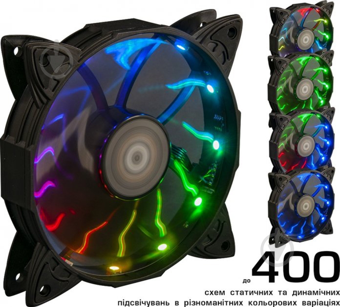 Вентилятор Frime Iris LED Fan 12LED Auto Effect - фото 5 Вентилятор Frime Iris LED Fan 12LED Auto Effect - фото 5