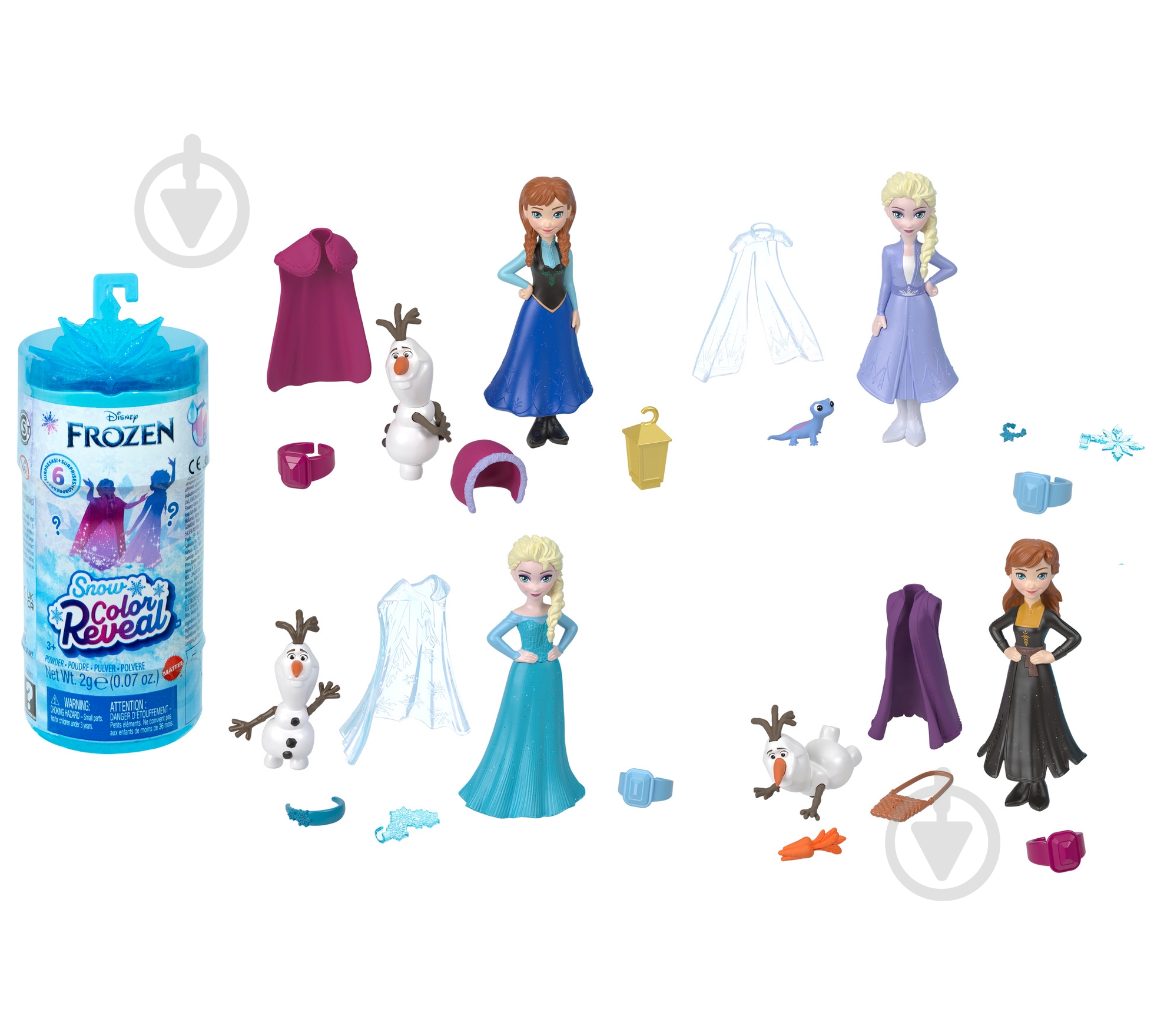 Игровой набор DISNEY FROZEN Snow Color Reveal Холодное сердце в ассортименте HMB83 - фото 1