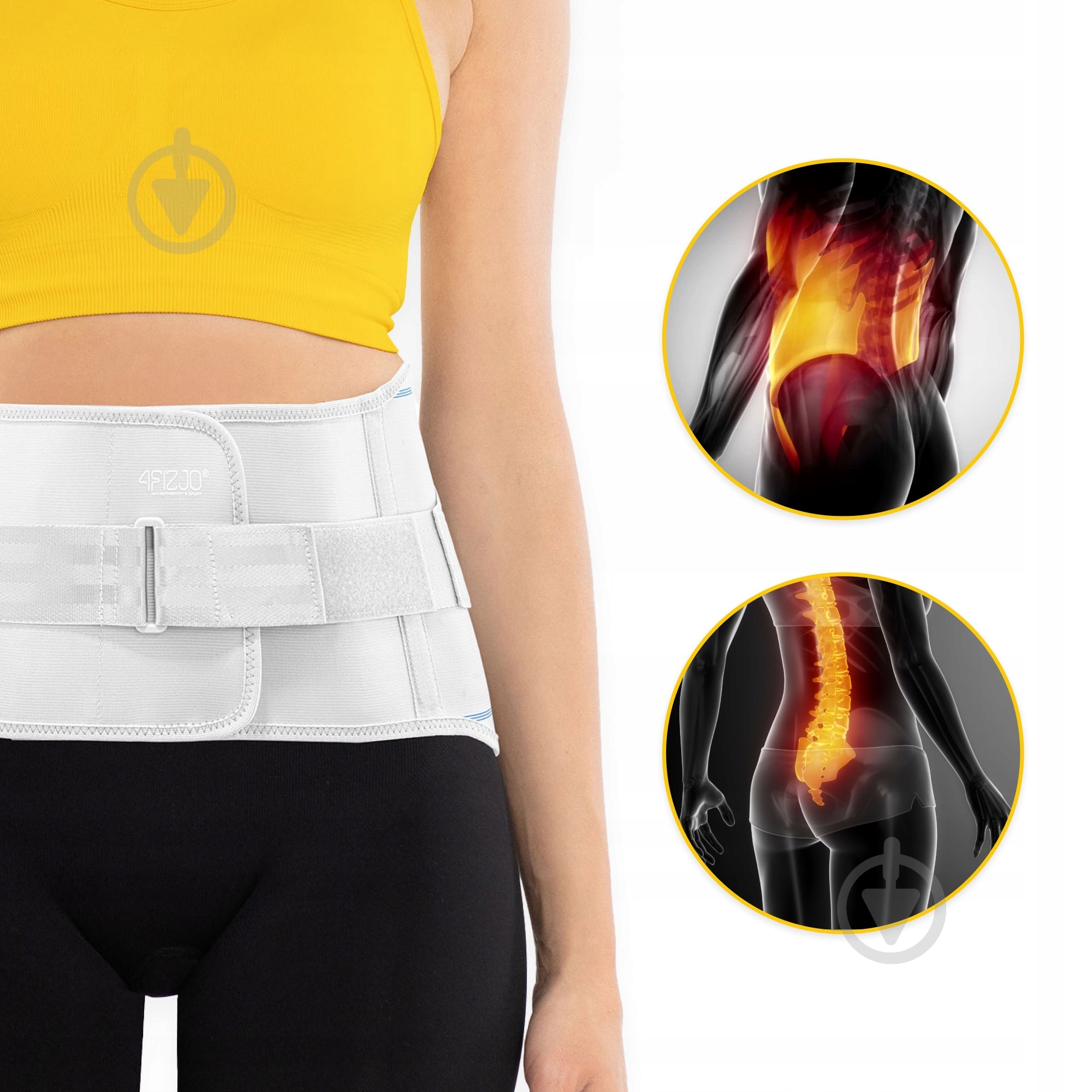 Бандаж попереково-крижовий (P-5907739318169) 4fizjo 4FJ0501 р. XL сірий - фото 3