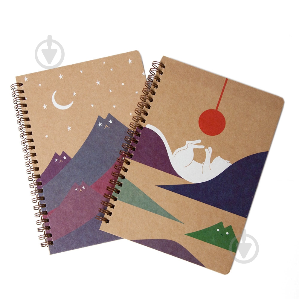 Блокнот Коты-горы А5 в клетку KIRI Sketch - фото 2 Блокнот Коты-горы А5 в клетку KIRI Sketch - фото 2