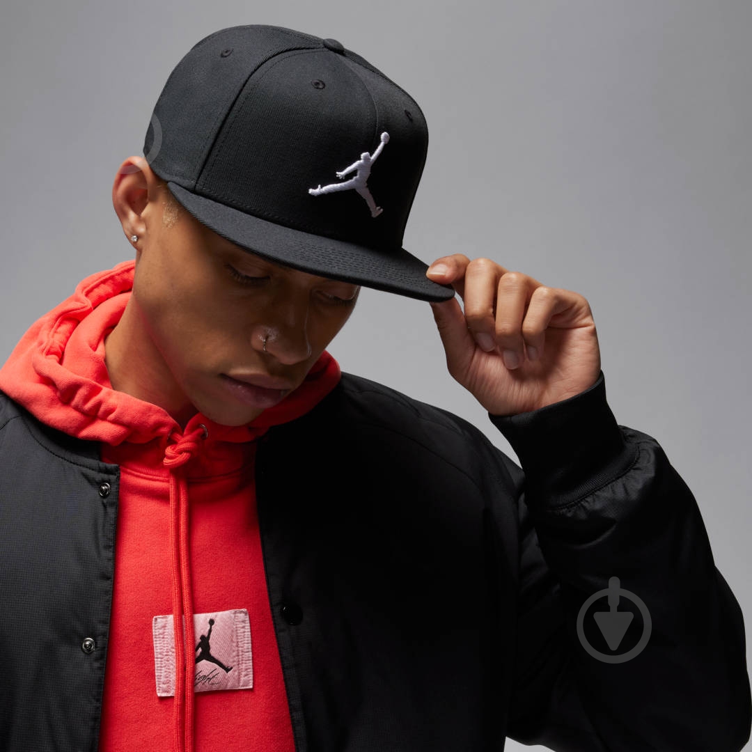 Кепка Nike U J PRO CAP S FB JUMPMAN FV5296-010 L-XL черный - фото 3
