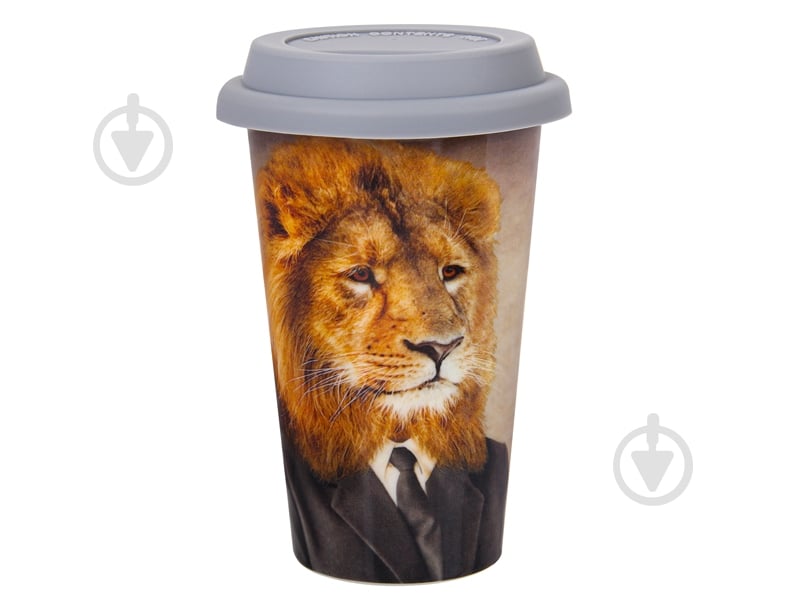 Чашка с крышкой Lefard Лев 300 мл 924-618 - фото 1