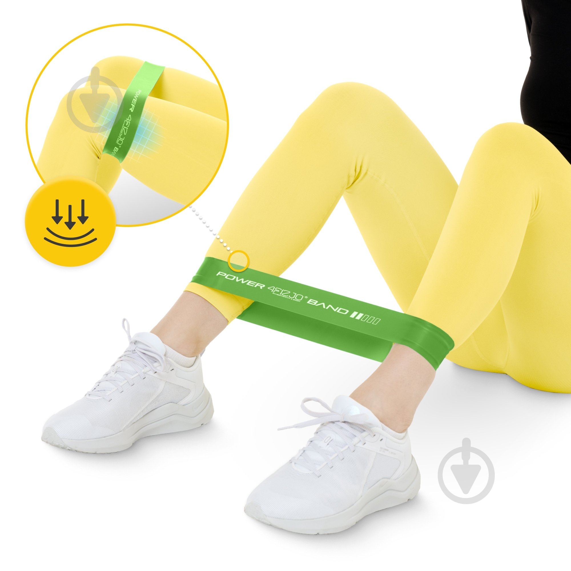 Резинка для фитнеса 4fizjo Mini Power Band 1 мм 10-15 кг (P-5907222931615) 4FJ0012 зелено-оливковый - фото 4 Резинка для фитнеса 4fizjo Mini Power Band 1 мм 10-15 кг (P-5907222931615) 4FJ0012 зелено-оливковый - фото 4