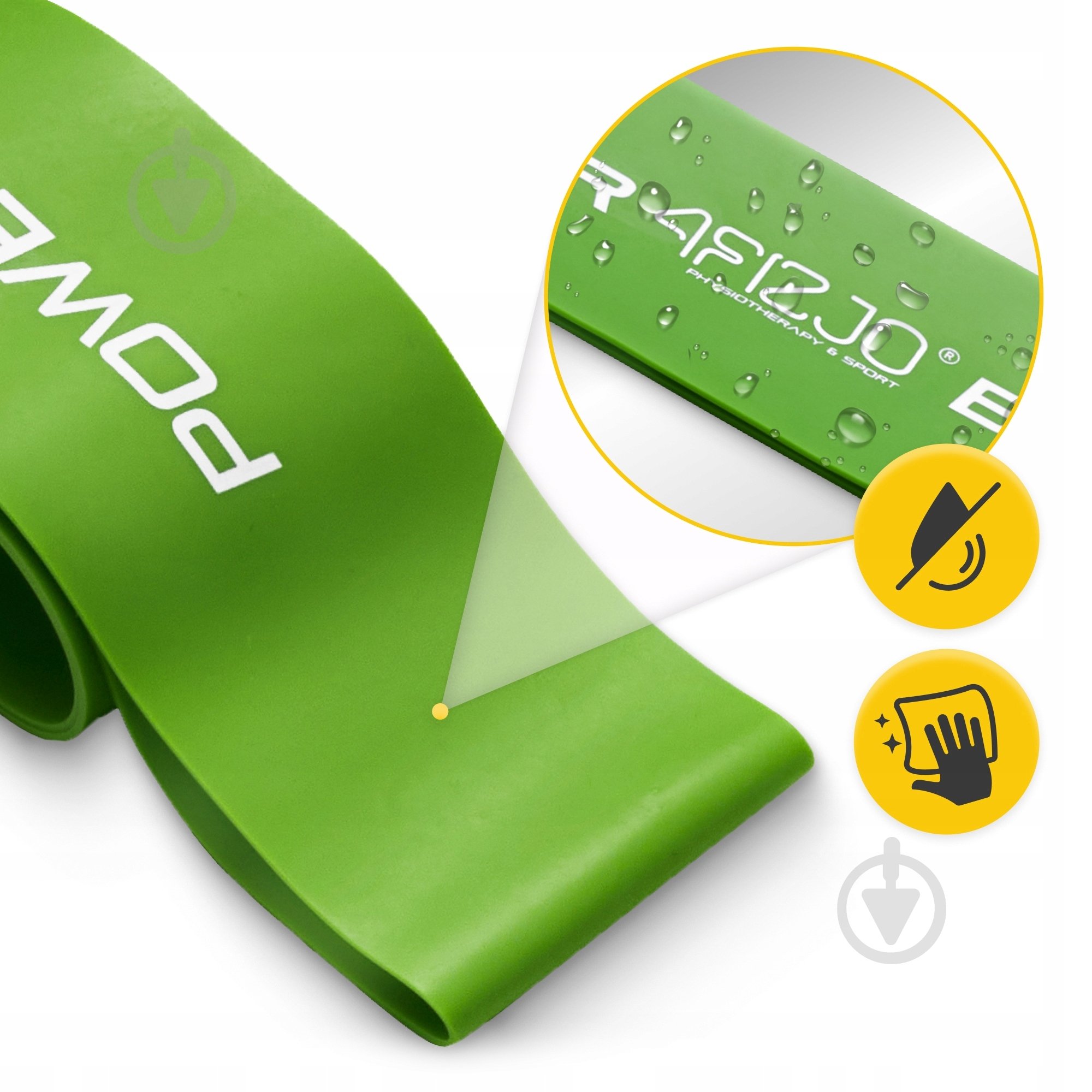 Резинка для фитнеса 4fizjo Mini Power Band 1 мм 10-15 кг (P-5907222931615) 4FJ0012 зелено-оливковый - фото 2 Резинка для фитнеса 4fizjo Mini Power Band 1 мм 10-15 кг (P-5907222931615) 4FJ0012 зелено-оливковый - фото 2