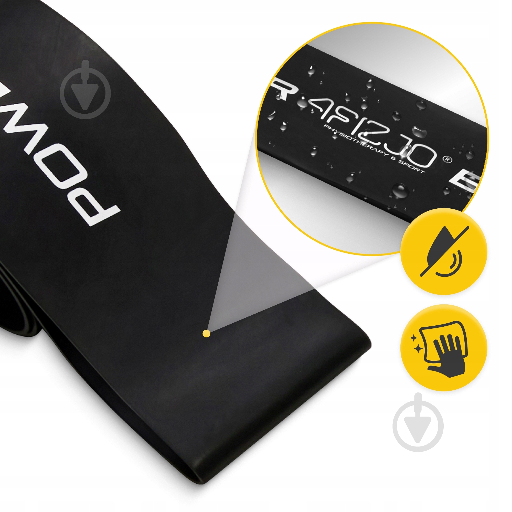 Резинка для фитнеса 4fizjo Mini Power Band 1,2 мм 15-20 кг (P-5907222931622) 4FJ0013 черный - фото 5