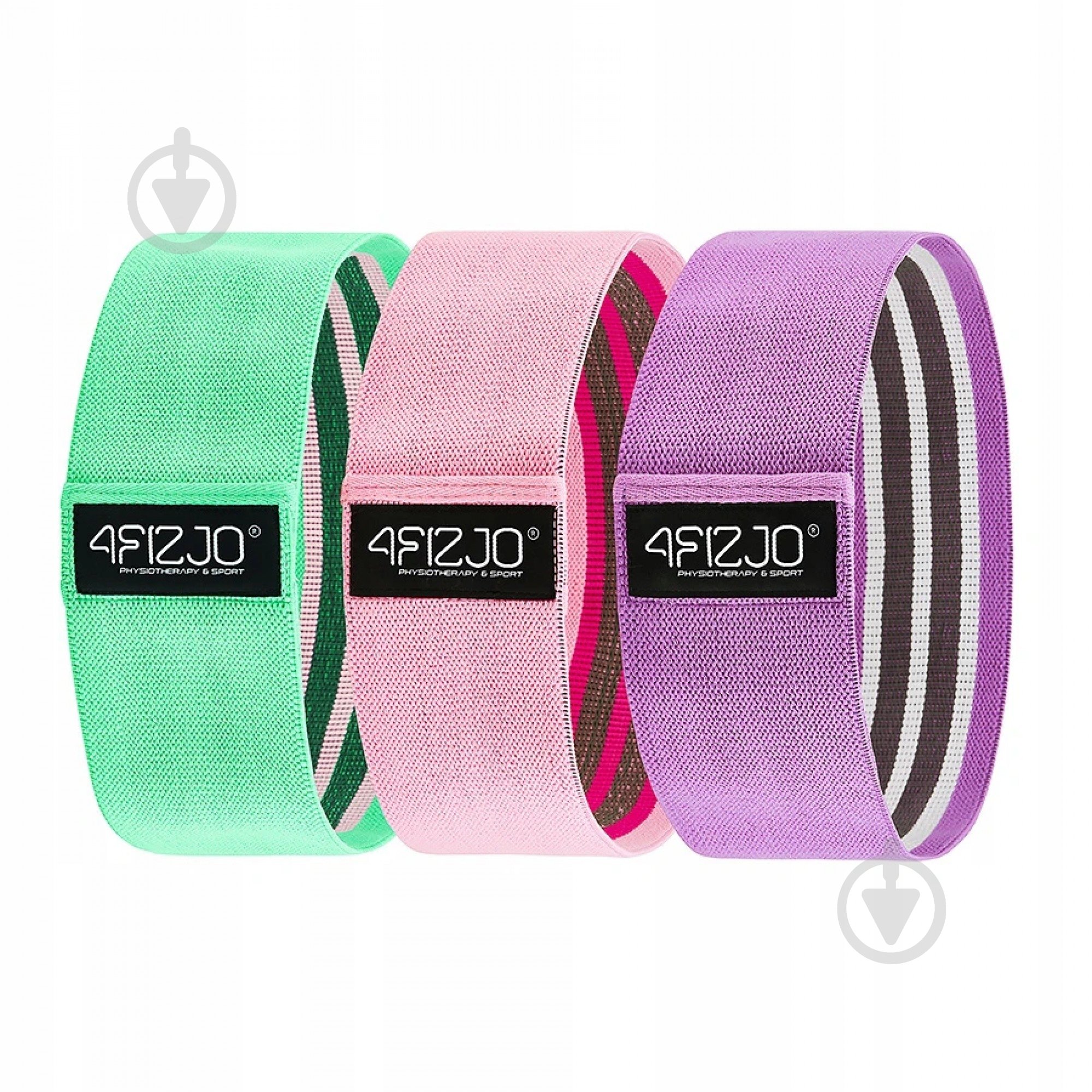 Резинка для фітнесу 4fizjo Hip Band 3 шт. 5907739312983 4FJ0296 різнокольоровий - фото 6