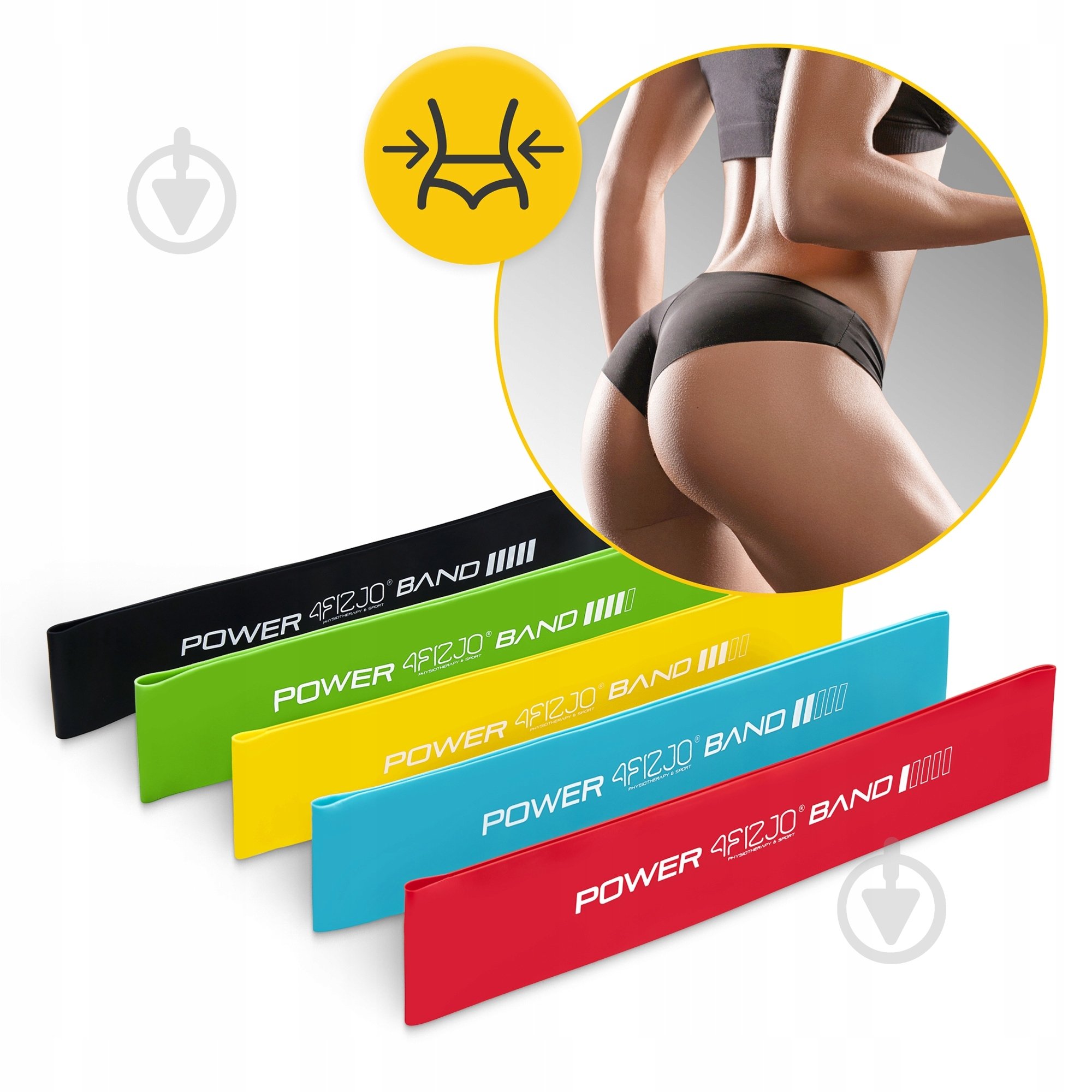 Резинка для фитнеса 4fizjo Mini Power Band 5 шт. 1-20 кг Mix (P-5907222931110) 4FJ1110 разноцветный - фото 4