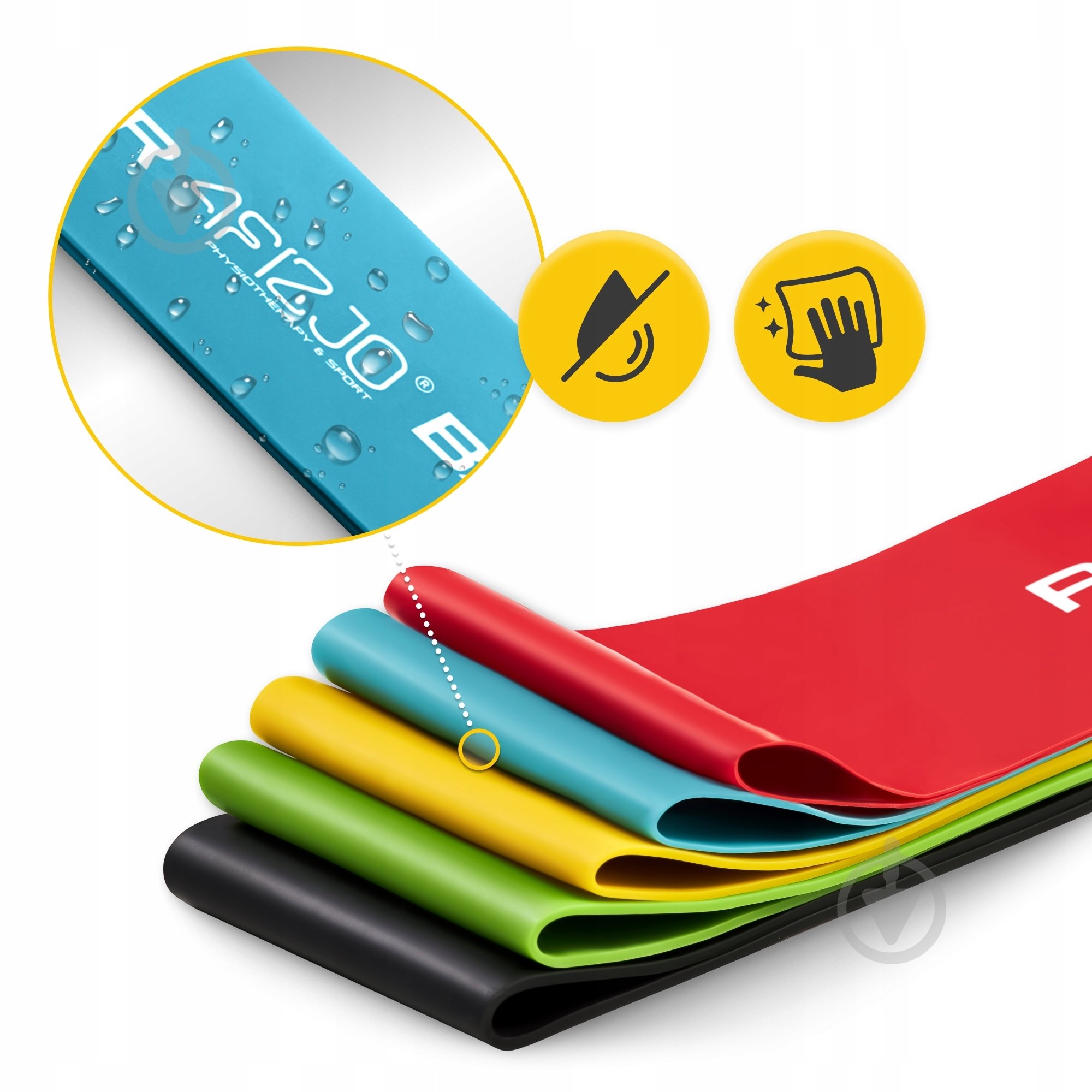 Резинка для фитнеса 4fizjo Mini Power Band 5 шт. 1-20 кг Mix (P-5907222931110) 4FJ1110 разноцветный - фото 3