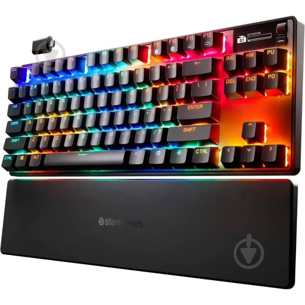 Клавиатура игровая SteelSeries Apex Pro TKL WL (64871) black - фото 4