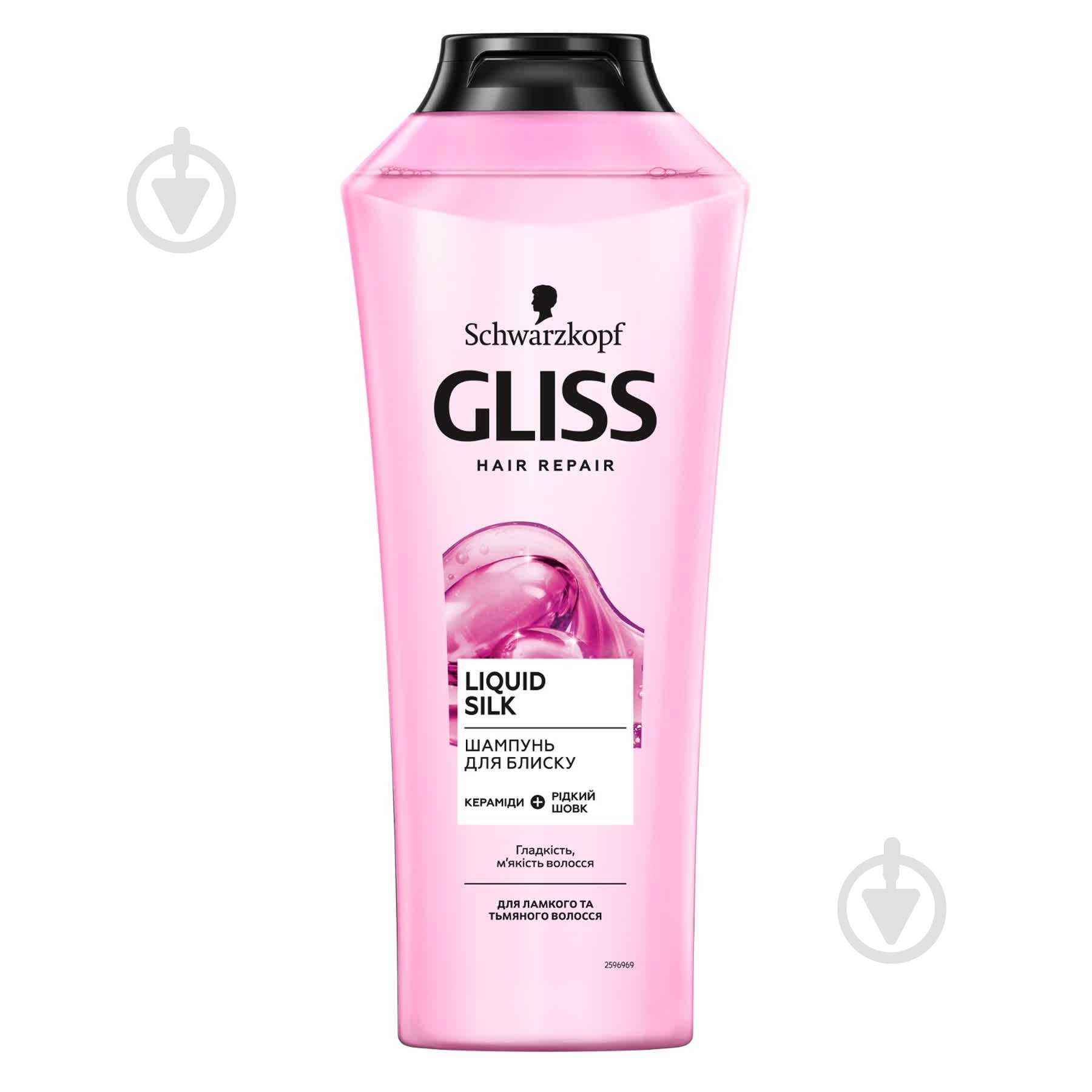 Шампунь GLISS Liquid Silk блиск для ломких и тусклых волос 400 мл - фото 1
