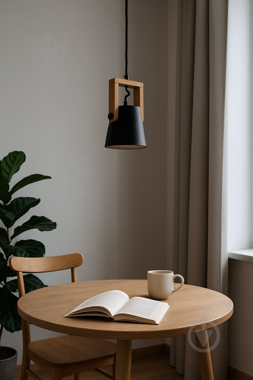 Світильник підвісний LIGHT SET VOLOSHKA RL 1xGX53 чорний/дерево - фото 2 Світильник підвісний LIGHT SET VOLOSHKA RL 1xGX53 чорний/дерево - фото 2