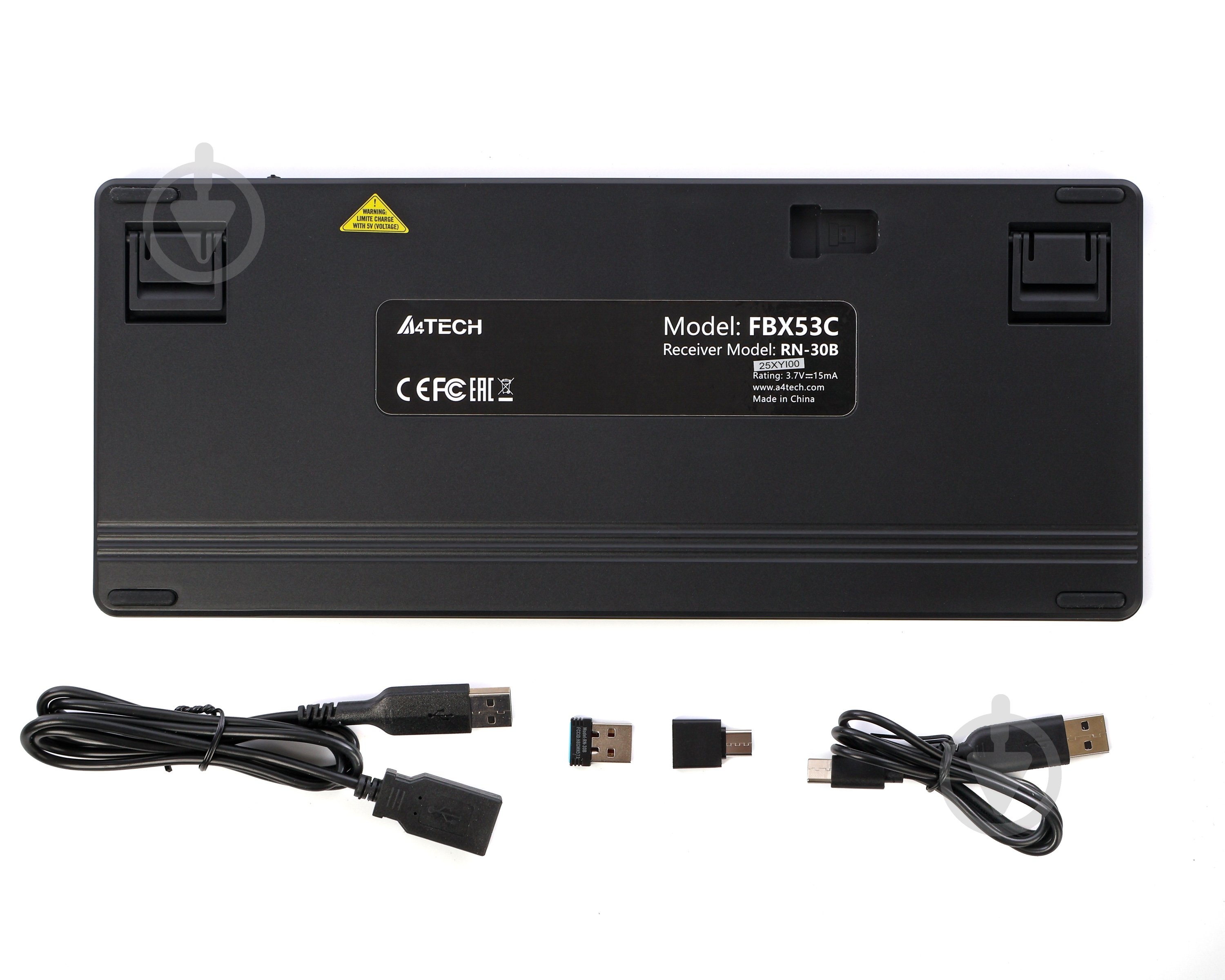 Клавіатура бездротова A4Tech FBX53C (Black) (FBX53C (Black)) ножничні перемикачі, Bluetooth / 2.4 ГГц black - фото 12 Клавіатура бездротова A4Tech FBX53C (Black) (FBX53C (Black)) ножничні перемикачі, Bluetooth / 2.4 ГГц black - фото 12